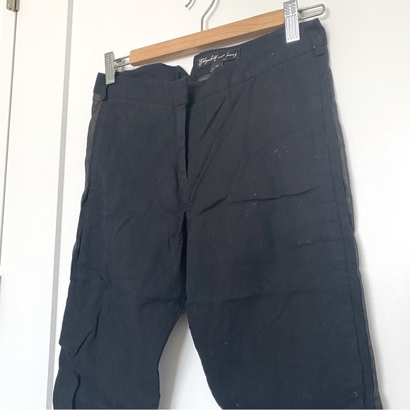 Elizabeth and James Cropped Ankle Side Leather Tuxedo Pants Size 0 - Picture 6 of 6